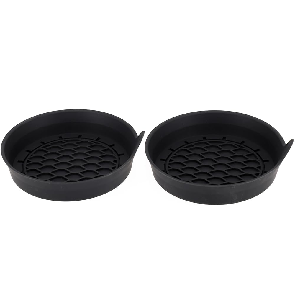 COLZYTLI 2Pcs Pack Black Car Cup Holder Untersetzer Mit Nicht Schlechter Basis Coaster Car Cuphalter Coasters von COLZYTLI