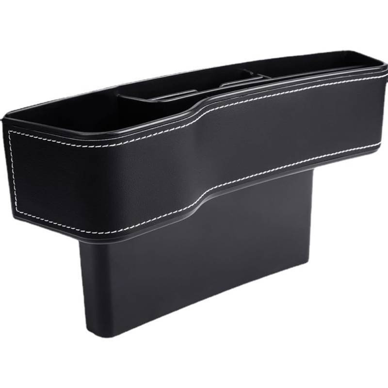 COLZYTLI Lederauto Tasse Halter Sitz Veranstalter Halter Multifunktionales Autositz Lückenlücke Aufbewahrungsbox ABS Sitz Nahttaschen Trunk Organizer,Copilot von COLZYTLI