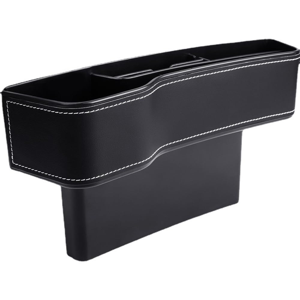 COLZYTLI Lederauto Tasse Halter Sitz Veranstalter Halter Multifunktionales Autositz Lückenlücke Aufbewahrungsbox ABS Sitz Nahttaschen Trunk Organizer,Main Driver von COLZYTLI