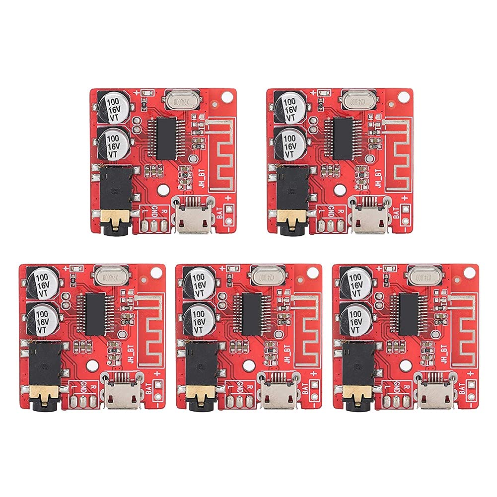 CONFUSE 5 STÜCKE DIY Bluetooth 5.0 EmpfäNger Platine Verlustfreie Decoder Platine Drahtloses Stereo Musik Modul, Lautsprecher VerstäRker Modul von CONFUSE