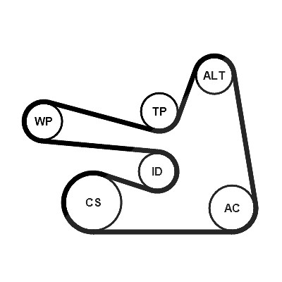 Continental Ctam Keilrippenriemensatz [Hersteller-Nr. 6PK1705K3] für Mercedes-Benz von CONTINENTAL CTAM