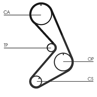 Continental Ctam Zahnriemen [Hersteller-Nr. CT750] für Citroën, Peugeot, Renault von CONTINENTAL CTAM