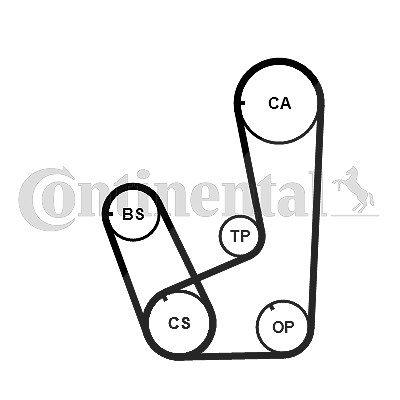 Continental Ctam Zahnriemensatz [Hersteller-Nr. CT839K2PRO] für Mitsubishi von CONTINENTAL CTAM