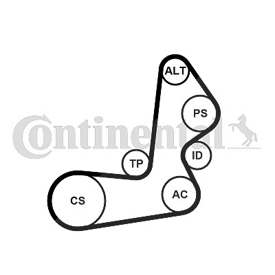 Continental Ctam Keilrippenriemensatz [Hersteller-Nr. 6PK1515K1] für Hyundai, Kia von CONTINENTAL CTAM