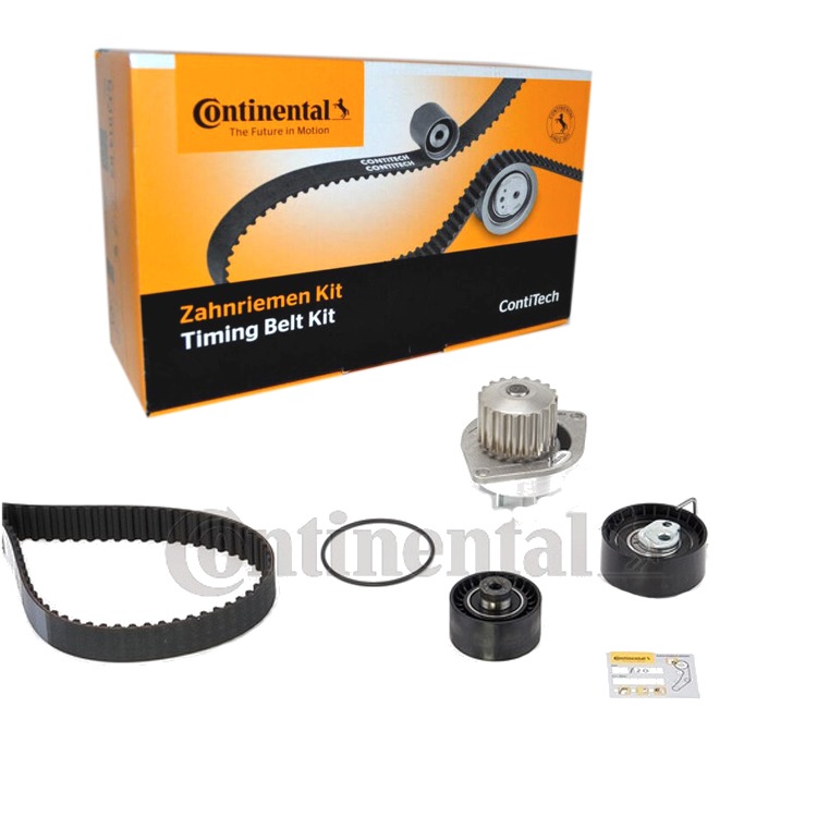 Conti Wasserpumpe Zahnriemensatz Citroen Berlingo C-Elysse Xsara Peugeot 1007 307 von CONTINENTAL CTAM