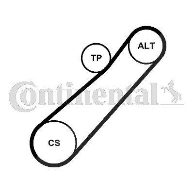 Continental Ctam Keilrippenriemensatz [Hersteller-Nr. 7PK880K1] für Renault von CONTINENTAL CTAM