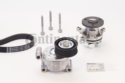 Continental Ctam Wasserpumpe + Keilrippenriemensatz [Hersteller-Nr. 6PK1306WP1] für Ford, Volvo von CONTINENTAL CTAM