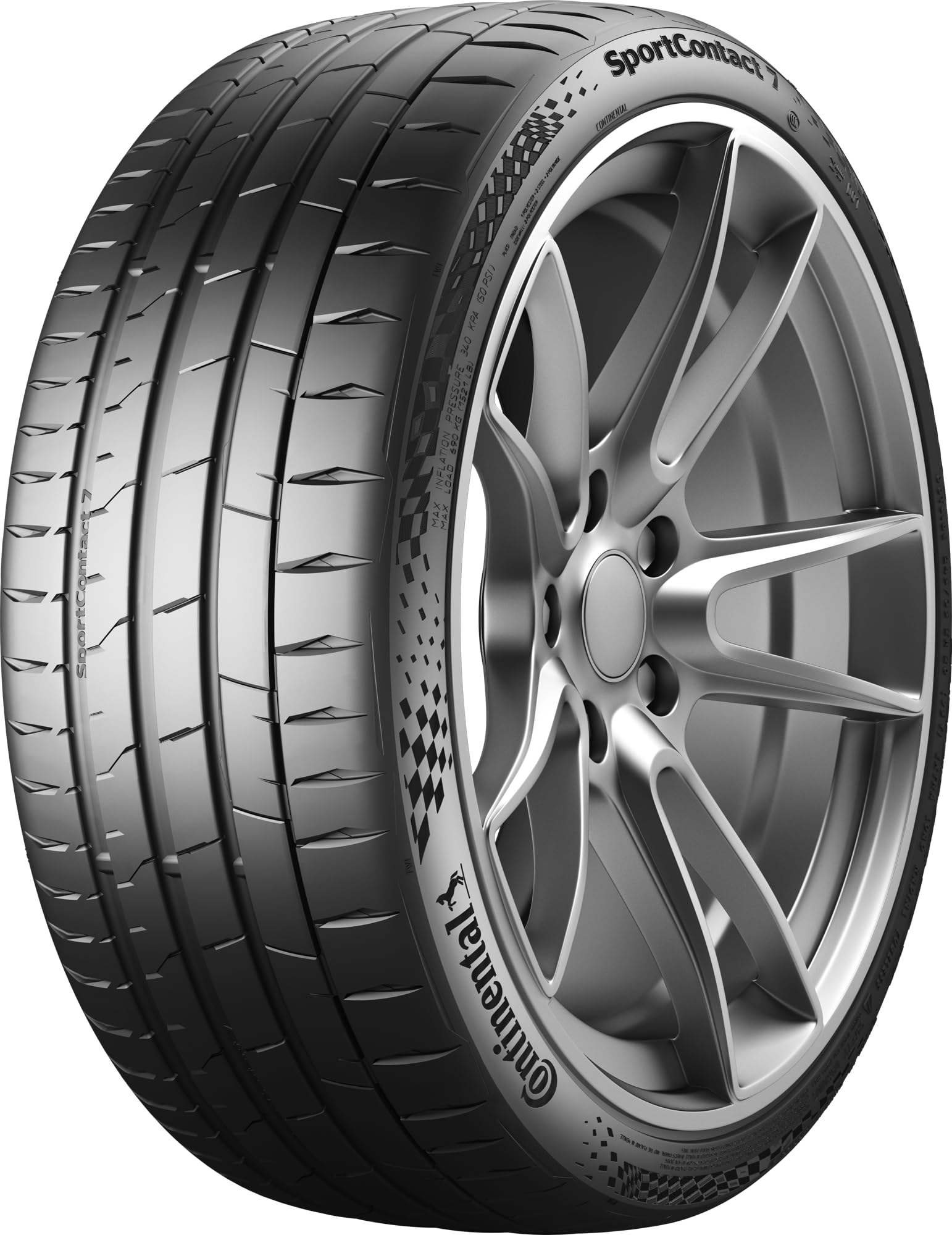 CONTINENTAL SPORTCONTACT 7 XL FR - 245/40R19 98Y - Sommerreifen - C/A/72dB von Continental