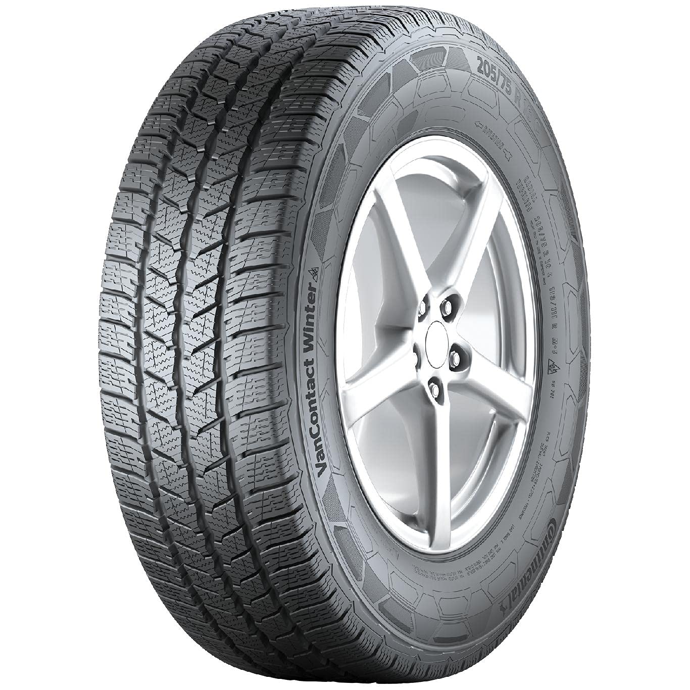 CONTINENTAL VanContact Winter - 195/70/15 104R - E/B/73dB - Winterreifen (Transporter) von Continental