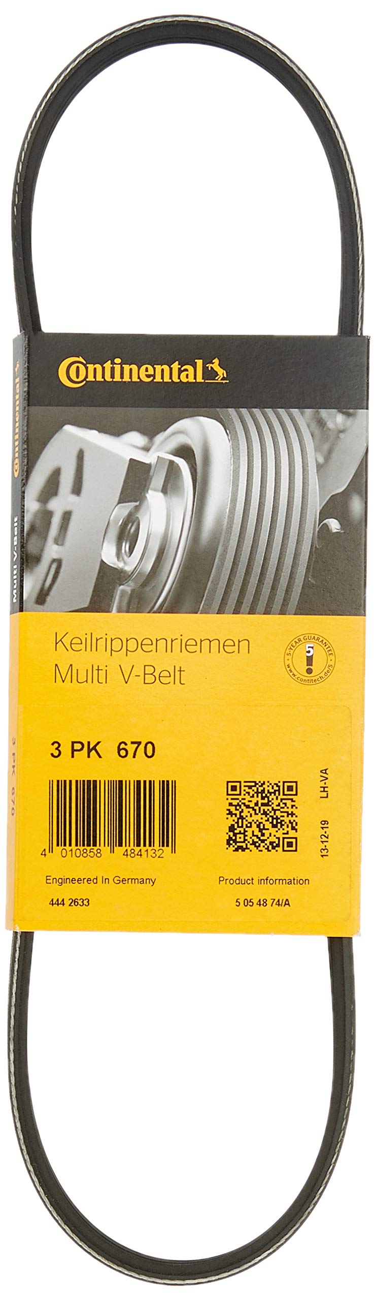 CONTITECH 3PK670 Keilrippenriemen von CONTITECH