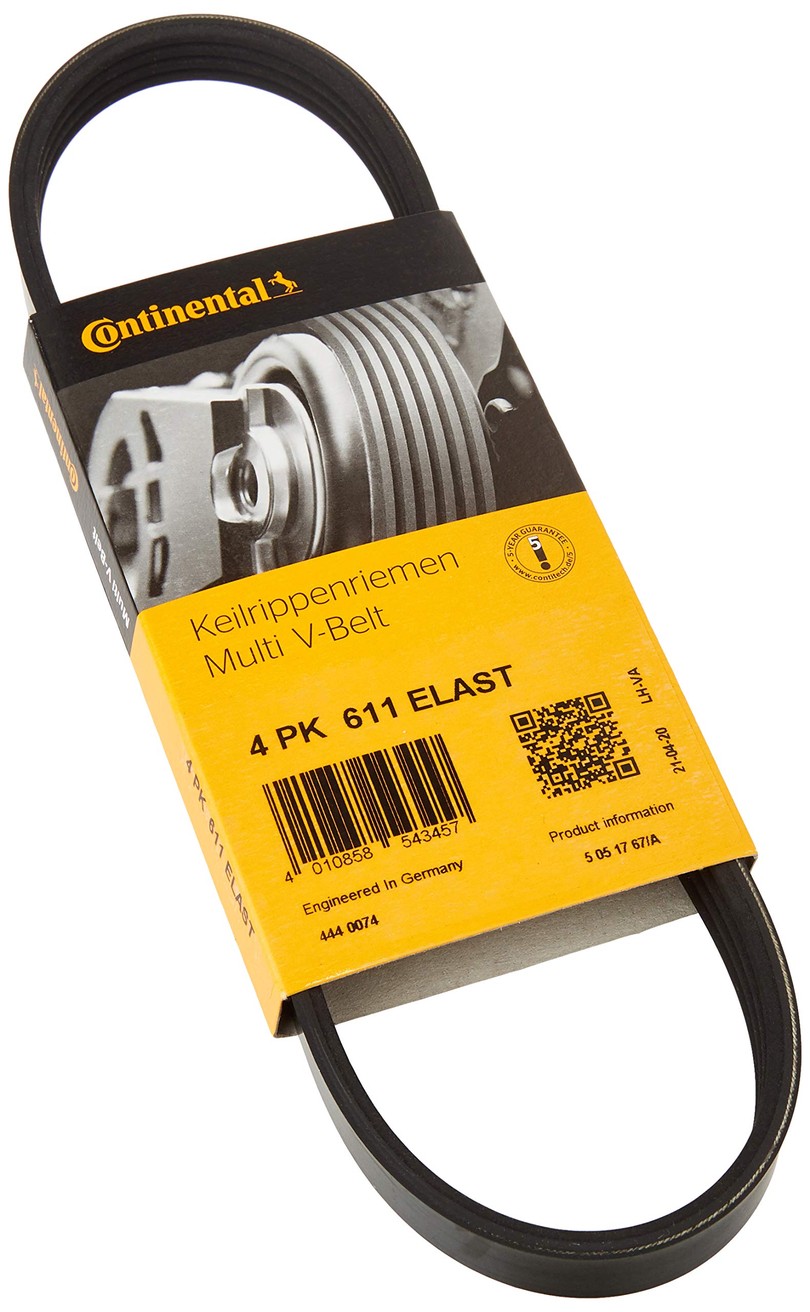 CONTITECH 4PK611 ELAST Keilrippenriemen von CONTITECH