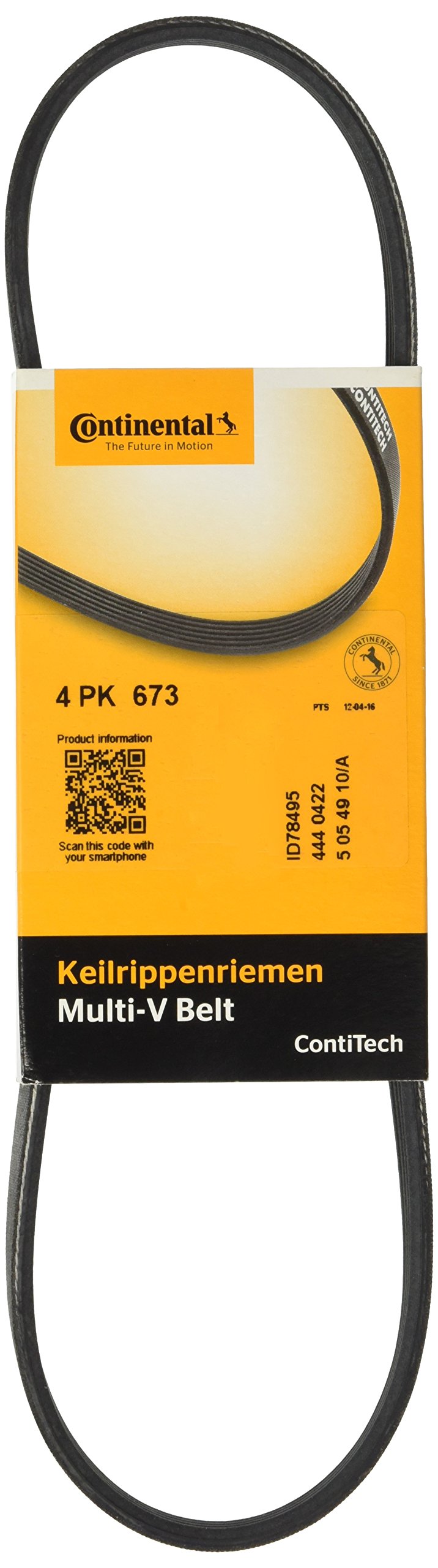 CONTITECH 4PK673 Keilrippenriemen von CONTITECH