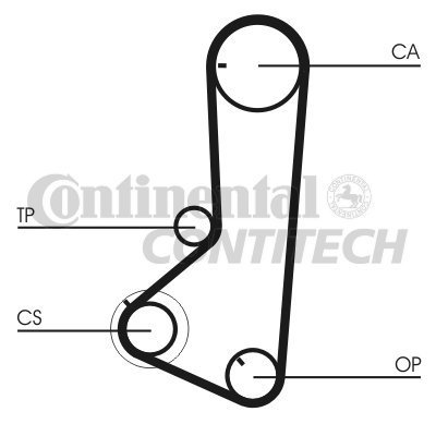 CONTITECH Zahnriemensatz, CT836K1 von CONTITECH