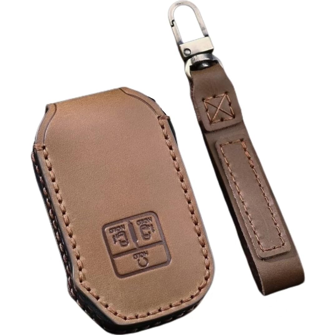 Autoschlüssel für Kia Sorento 2020-2024, Leder Schlüsselhülle Etui Schlüssel Gehäuse Schlüssel Cover mit Schlüsselanhänger Key Fob Cover Halter Protector Autoschlüssel Hülle Auto Zubehör von COOKENG