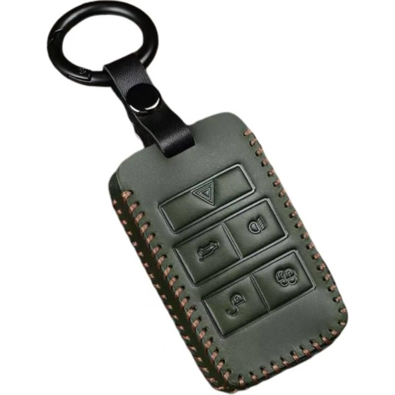 Autoschlüssel für Land Rover Range Rover Sport 2013-24,Leder Schlüsselhülle Etui Schlüssel Gehäuse Schlüssel Cover mit Schlüsselanhänger Key Fob Cover Halter Protector Autoschlüssel Hülle Auto Zubehör von COOKENG