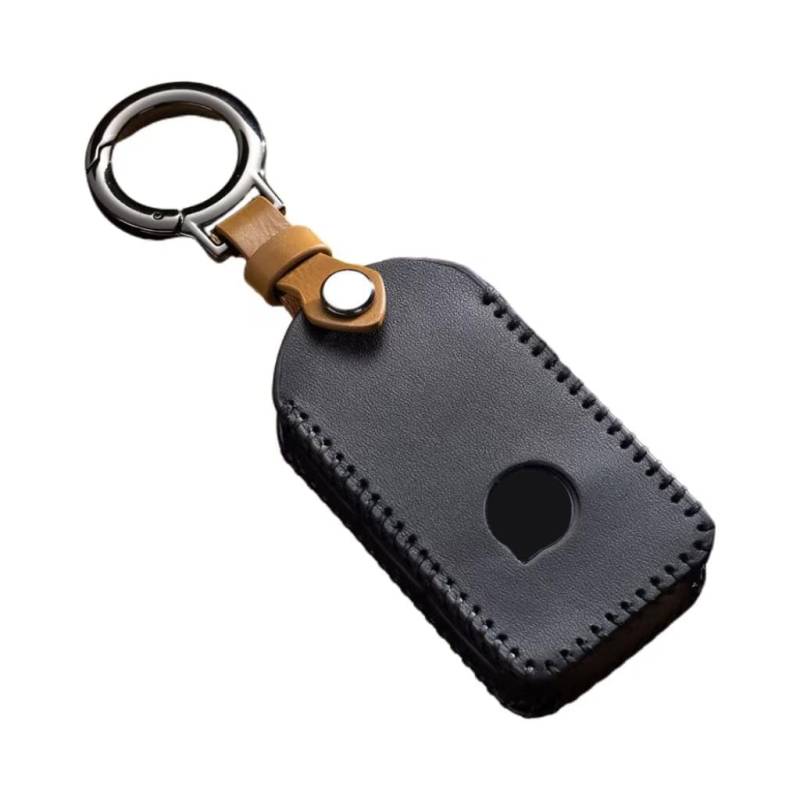 Autoschlüssel für Volvo V40 Cross Country 2016-2020, Leder Schlüsselhülle Etui Schlüssel Gehäuse Schlüssel Cover mit Schlüsselanhänger Key Fob Cover Halter Protector Autoschlüssel Hülle Auto Zubehör von COOKENG