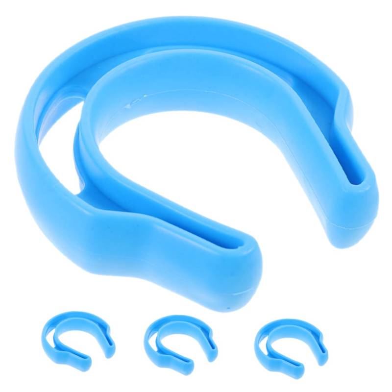 COOPHYA 4 Stück Sicherheitsausweis Auslauf Bodentürstopper im Freien Türzugstopper Tor näher Sensor Alarm Sicherheitstürstopper Kleinkinder Türstopper Polyethylen niedriger Dichte Sky-blue von COOPHYA