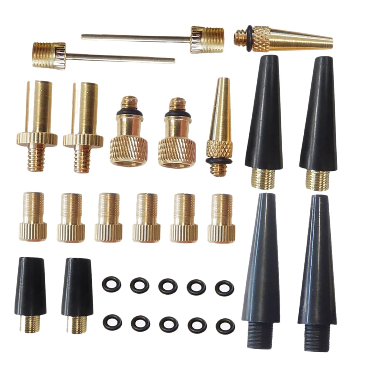 CORHAD Ventil Adapter für Fahrradreifen Pumpschlauch Adapterwerkzeug Schrader-Adapter luftpumpe Adapter luftpumpen Adapter Ballpumpen-Set Fahrrad Kern Zubehör für Luftpumpen Plastik Black von CORHAD