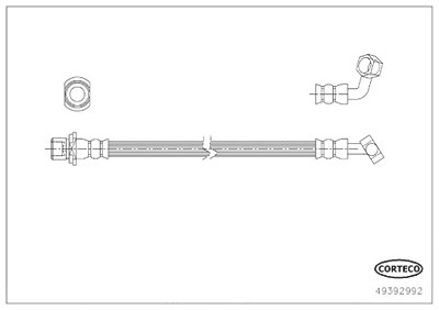 Corteco Bremsschlauch [Hersteller-Nr. 49392992] für Toyota von CORTECO