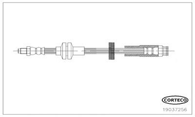 Corteco Bremsschlauch ERSTAUSRÜSTERQUALITÄT [Hersteller-Nr. 19037256] für Alfa Romeo von CORTECO