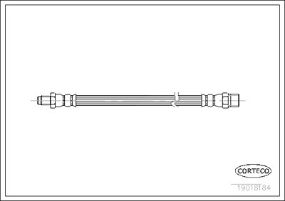 Corteco Bremsschlauch ERSTAUSRÜSTERQUALITÄT [Hersteller-Nr. 19018184] für Audi, Seat, VW von CORTECO