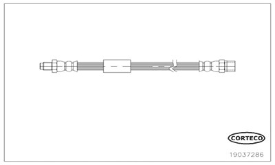 Corteco Bremsschlauch ERSTAUSRÜSTERQUALITÄT [Hersteller-Nr. 19037286] für BMW von CORTECO