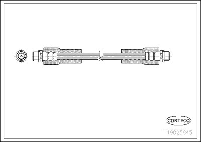 Corteco Bremsschlauch ERSTAUSRÜSTERQUALITÄT [Hersteller-Nr. 19025845] für Audi, Skoda, VW von CORTECO