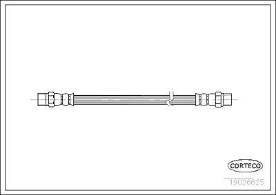 Corteco Bremsschlauch ERSTAUSRÜSTERQUALITÄT [Hersteller-Nr. 19026625] für Mercedes-Benz von CORTECO