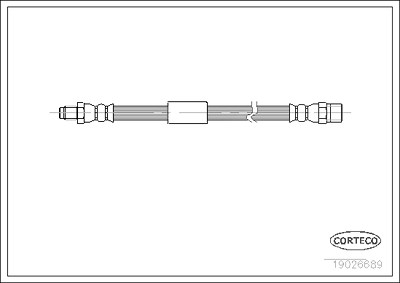 Corteco Bremsschlauch ERSTAUSRÜSTERQUALITÄT [Hersteller-Nr. 19026689] für BMW von CORTECO