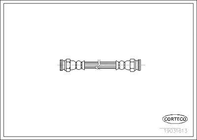 Corteco Bremsschlauch ERSTAUSRÜSTERQUALITÄT [Hersteller-Nr. 19031613] für Abarth, Fiat von CORTECO