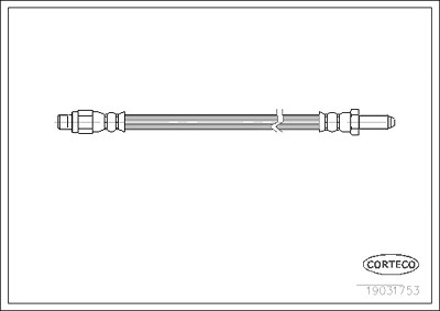 Corteco Bremsschlauch ERSTAUSRÜSTERQUALITÄT [Hersteller-Nr. 19031753] für Iveco von CORTECO
