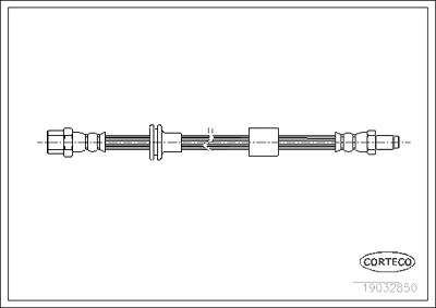 Corteco Bremsschlauch ERSTAUSRÜSTERQUALITÄT [Hersteller-Nr. 19032850] für Mercedes-Benz von CORTECO