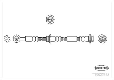Corteco Bremsschlauch ERSTAUSRÜSTERQUALITÄT [Hersteller-Nr. 19033558] für Nissan von CORTECO