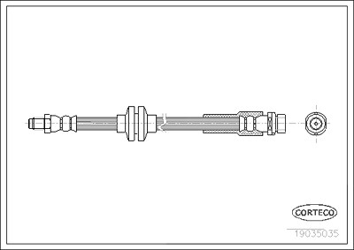 Corteco Bremsschlauch ERSTAUSRÜSTERQUALITÄT [Hersteller-Nr. 19035035] für Mazda, Volvo von CORTECO
