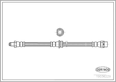 Corteco Bremsschlauch ERSTAUSRÜSTERQUALITÄT [Hersteller-Nr. 19036229] für BMW von CORTECO