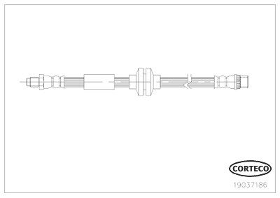 Corteco Bremsschlauch ERSTAUSRÜSTERQUALITÄT [Hersteller-Nr. 19037186] für Opel, Renault von CORTECO