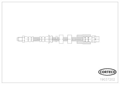 Corteco Bremsschlauch ERSTAUSRÜSTERQUALITÄT [Hersteller-Nr. 19037202] für BMW von CORTECO