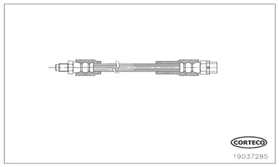 Corteco Bremsschlauch ERSTAUSRÜSTERQUALITÄT [Hersteller-Nr. 19037285] für BMW von CORTECO