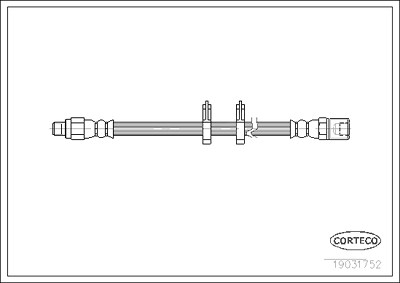 Corteco Bremsschlauch ERSTAUSRÜSTERQUALITÄT [Hersteller-Nr. 19031752] für Iveco von CORTECO