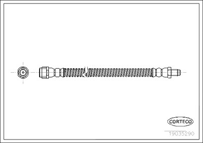Corteco Bremsschlauch ERSTAUSRÜSTERQUALITÄT [Hersteller-Nr. 19035290] für Mercedes-Benz von CORTECO