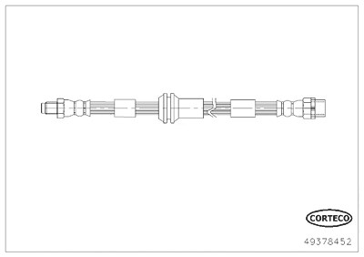 Corteco Bremsschlauch ERSTAUSRÜSTERQUALITÄT [Hersteller-Nr. 49378452] für Mini von CORTECO