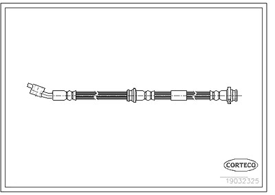 Corteco Bremsschlauch ERSTAUSRÜSTERQUALITÄT [Hersteller-Nr. 19032325] für Nissan von CORTECO