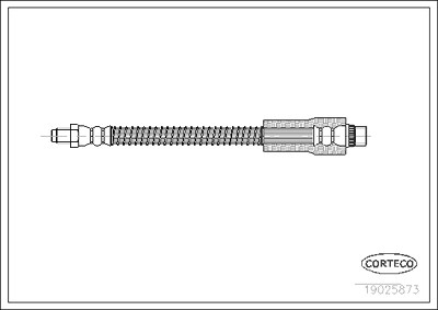 Corteco Bremsschlauch ERSTAUSRÜSTERQUALITÄT [Hersteller-Nr. 19025873] für Peugeot von CORTECO