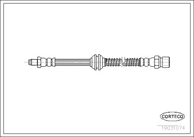 Corteco Bremsschlauch ERSTAUSRÜSTERQUALITÄT [Hersteller-Nr. 19031074] für Porsche von CORTECO