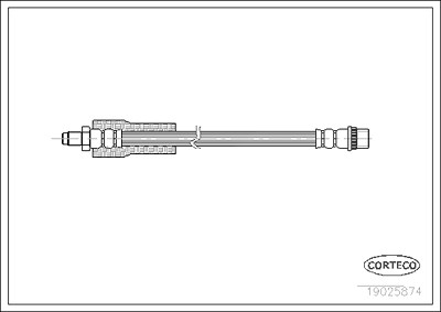 Corteco Bremsschlauch ERSTAUSRÜSTERQUALITÄT [Hersteller-Nr. 19025874] für Renault von CORTECO
