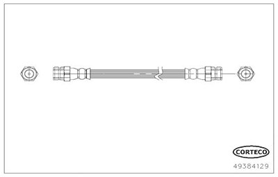 Corteco Bremsschlauch ERSTAUSRÜSTERQUALITÄT [Hersteller-Nr. 49384129] für Seat, Skoda, VW von CORTECO