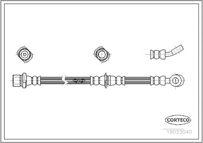 Corteco Bremsschlauch ERSTAUSRÜSTERQUALITÄT [Hersteller-Nr. 19033040] für Subaru von CORTECO