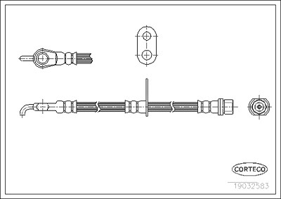 Corteco Bremsschlauch ERSTAUSRÜSTERQUALITÄT [Hersteller-Nr. 19032583] für Toyota von CORTECO