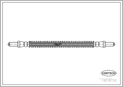 Corteco Bremsschlauch ERSTAUSRÜSTERQUALITÄT [Hersteller-Nr. 19018756] von CORTECO