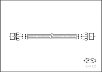 Corteco Bremsschlauch ERSTAUSRÜSTERQUALITÄT [Hersteller-Nr. 19018920] für VW von CORTECO